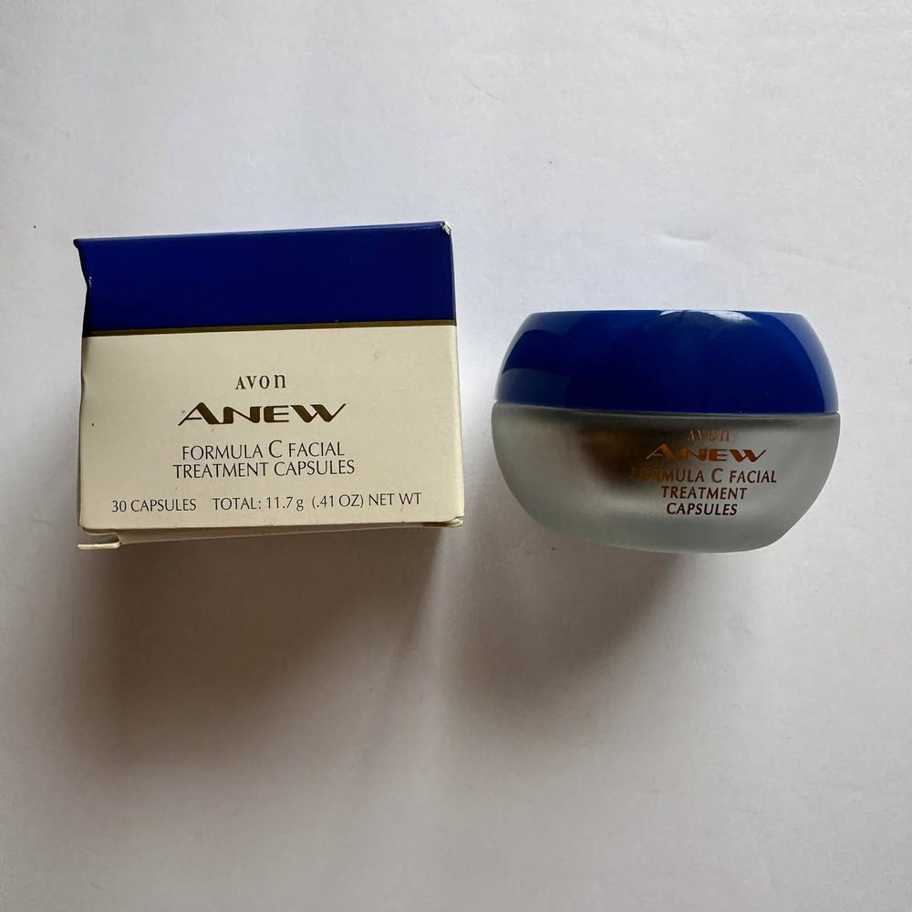 Avon Anew Formula C Facial Treatment Capsules 30 Count 0.41 oz Vintage 1996 Box